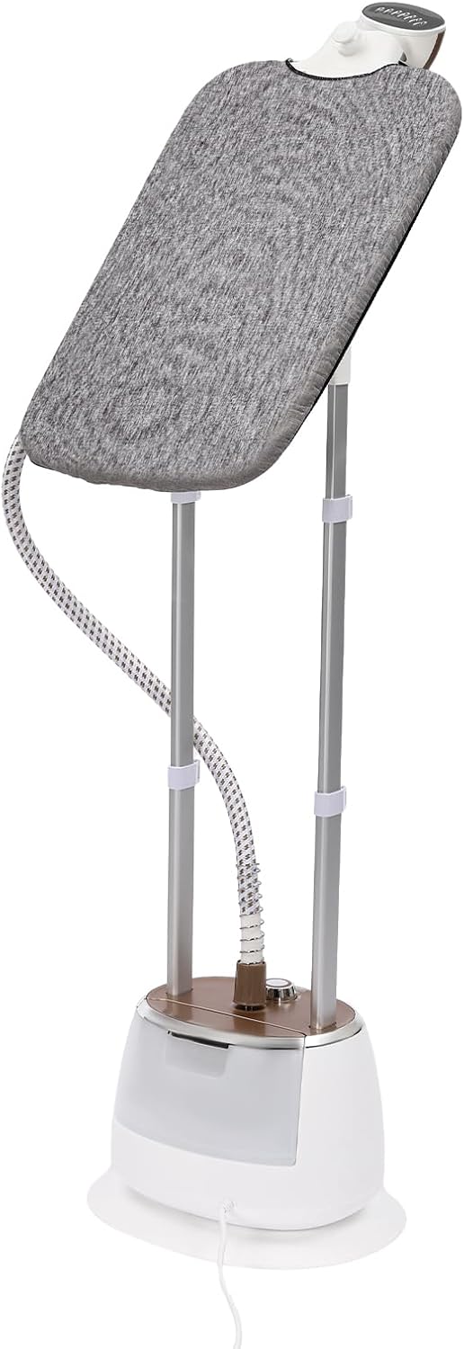 Défroisseur vapeur professionnel avec planche à repasser, 1800 W, barre télescopique réglable, 0 à 90 °, réglage sur dix niveaux