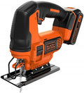 BLACK+DECKER Scie sauteuse - 18V - 2,5 Ah - 1 batterie - 1 lame pour le bois - Livrée en boite de rangement, BDCJS18E1-QW