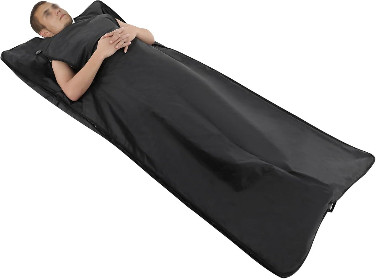 Couverture de sauna infrarouge 500 W, 180 x 90 cm avec télécommande, 1 à 9 niveaux (30 °C à 70 °C), couverture infrarouge