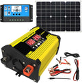 Kit De Panneau Solaire avec Onduleur, Panneau Solaire 12V Et Kit De Contrôleur 30A, Kit Solaire Hors Réseau, Conversion Automatique De Tension