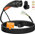 GUWIEYG Câble de Recharge de Type 2 extrémité Ouverte, 7 kW/monophasé/32 A/8 m