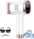 Épilateur Lumière Pulsée 21J avec Système de Refroidissement à 8 °C, 9 Niveaux et Lumière Rouge 600 nm, Écran Tactile LCD