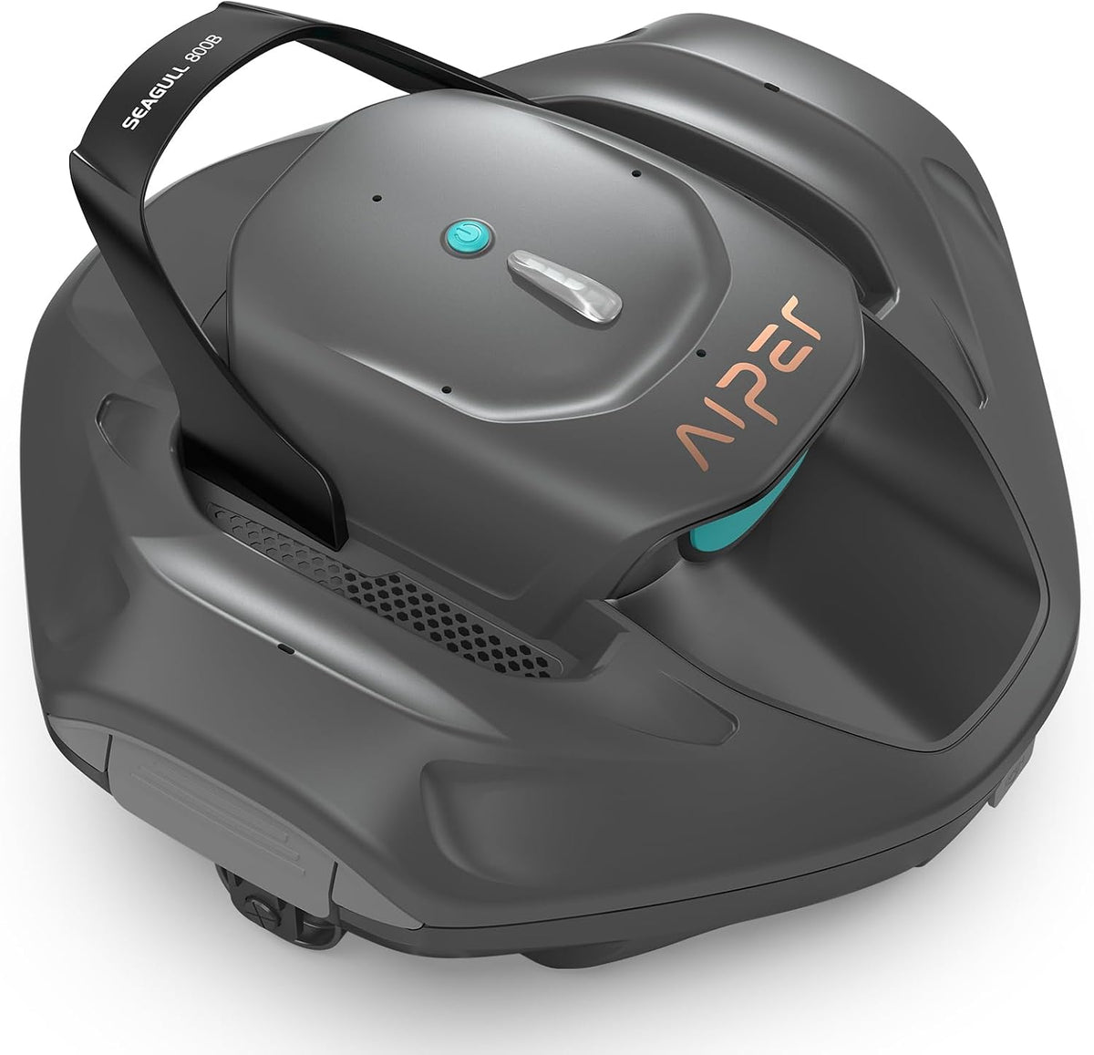 AIPER Seagull 800B Robot Piscine, Aspirateur Piscine Hors Sol, 90 Min d'Autonomie, Stationnement Automatique, Affichage LED