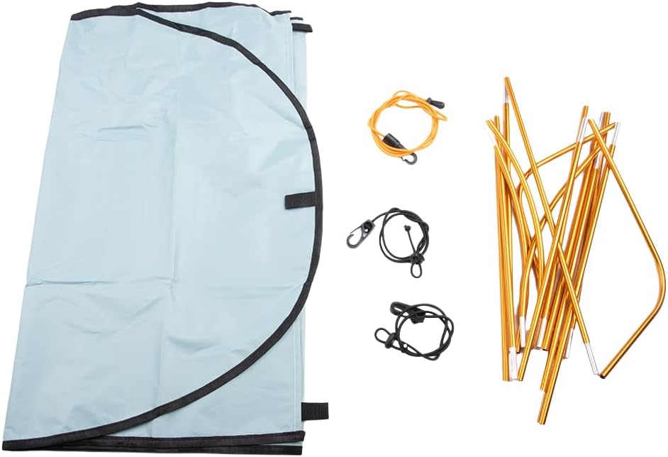Auvent simple pour kayak - 125 x 110 cm - Oxford hydrofuge - Convient pour un seul pare-soleil de kayak - Camouflage océan