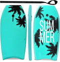 HOMASIS Bodyboard Planche de natation avec corde de traction 90 cm Planche de surf pour enfants et adultes avec noyau en mousse EPS et motif cocotier