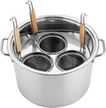 Panier de cuisson de pâtes, marmites à 3 trous, marmite à pâtes en acier inoxydable avec panier passoire, for la cuisson des pâtes et des nouilles