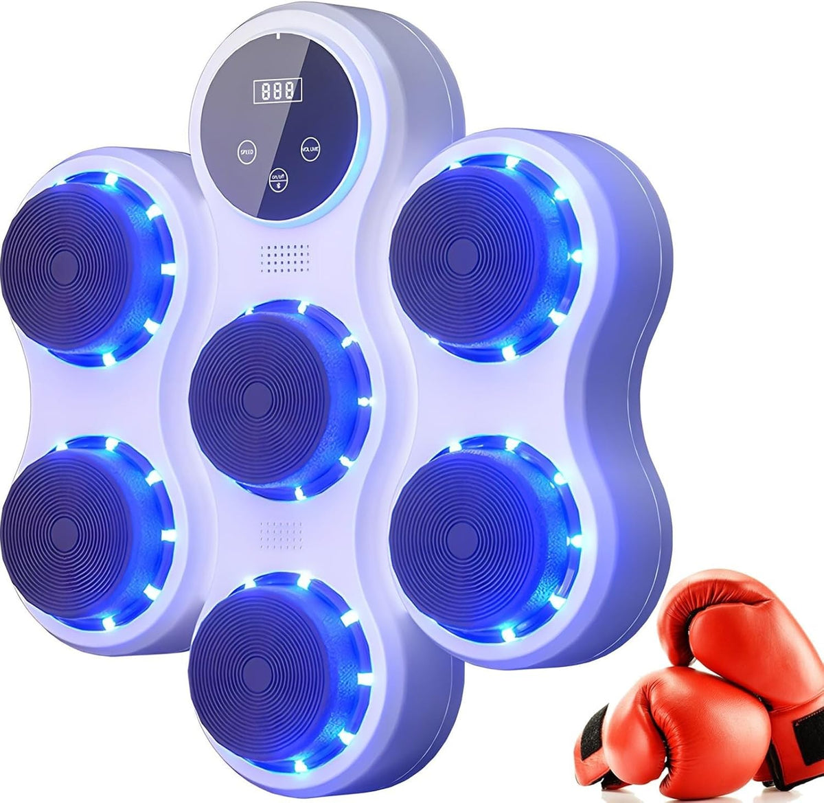 Machine de Boxe Mode Vitesse Réglable, Sac de Frappe Musical Mural pour Exercice, Convient pour Adultes et Enfants