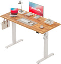 Agilestic Bureau réglable en Hauteur 110 x 60 cm, Bureau Ergonomique Assis-Debout avec réglage électrique de la Hauteur et 2 Boutons de réglage de