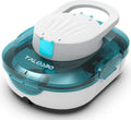 TALOSBO Robot de Piscine Rechargeable, 120 Min de Nettoyage Aspirateur de Piscine Nettoyeur de Piscine Rechargeable, Blanc Bleu