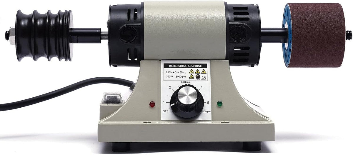 Polisseuse électrique pour cuir 350 W, 0 à 8000 tr/min, réglable avec tous les polisseurs de cuir, ceinture de burnisher pour tout cuir tanné