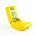 X Rocker Officially Licensed Nintendo Super Mario Bros Video Rocker Gaming Chair for Juniors, Folding Rocking Seat- Joy Collection (Yellow, Yoshi)