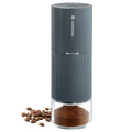ZASSENHAUS MASTER Moulin à café électrique USB en acier inoxydable avec broyeur réglable, broyeur haute performance, moulin à expresso avec batterie