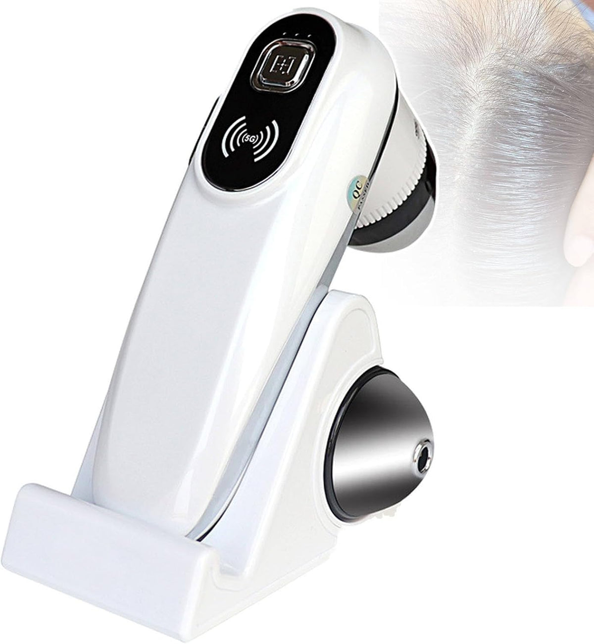 Analyseur De Peau Et De Cheveux pour Diagnostic Cutané, Analyseur D'hydratation De La Peau du Visage 2 en 1 avec Objectif 50x/200x