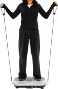 QUIOTUIR Plateforme Vibrante Fitness 120 Vitesses Cordes Maison Sport