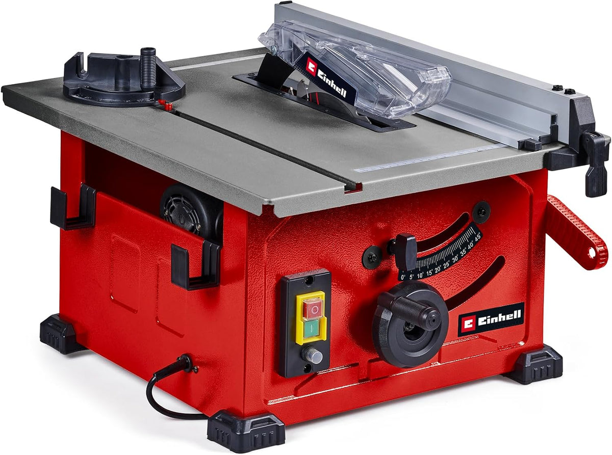 Einhell Scie circulaire sur table TC-TS 8 (1 200 W, hauteur de coupe 45 mm, lame de Ø 210 mm, butée d'angle, butée parallèle