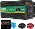 JIGUUN 1500W Convertisseur 12V 220V Pur Sinus Onduleur transformateur
