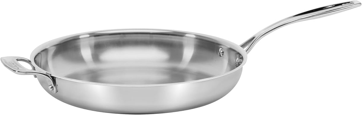 Cuisinart CC522-30H Poêle à frire en acier inoxydable 5 plis avec poignée d'aide, 30,5 cm