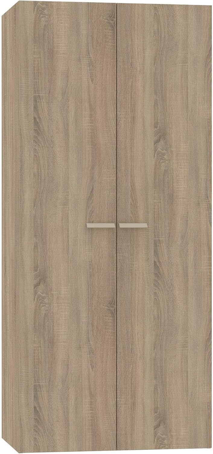 Muebles Pitarch, Armoire de Chambre 2 Portes, Chêne Cambrian, 180x79x52 cm (hauteur x largeur x profondeur), Meuble Auxiliaire Moderne