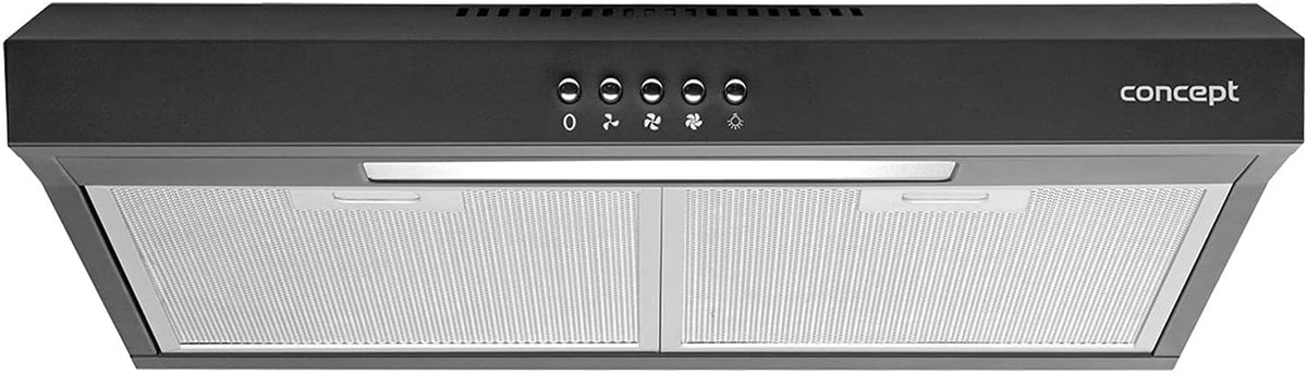 Concept OPP1250bc Hotte sous meuble 50cm ultra slim 82mm noir