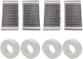 Lot de 8 brosses d'escalade de rechange pour robot de piscine et kit d'anneaux 6101611-R4