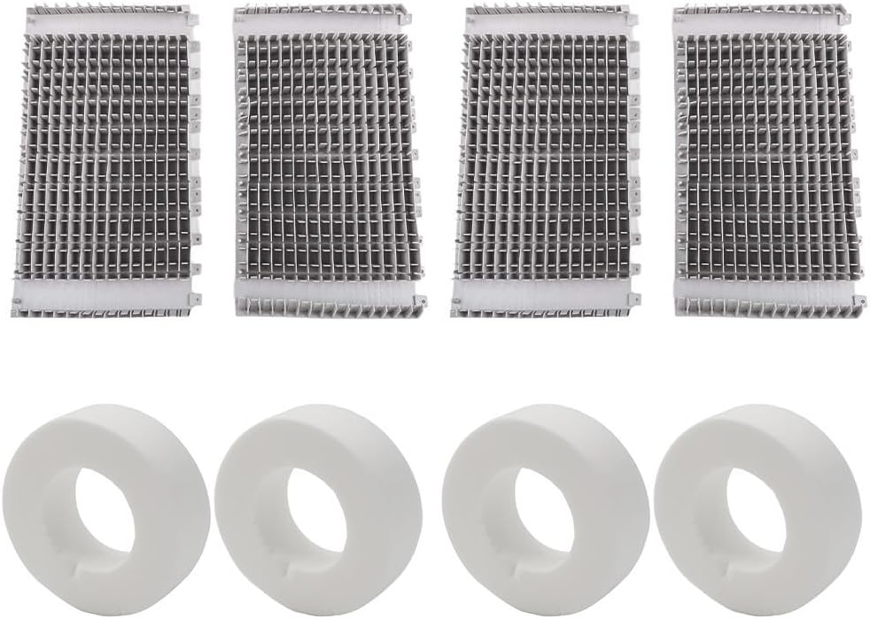 Lot de 8 brosses d'escalade de rechange pour robot de piscine et kit d'anneaux 6101611-R4