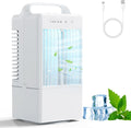 Evacuation Climatiseur Mobile, Rafraichisseur d'air Silencieux avec Vitesses, Oscillation, Modes de Brumisation pour Cuisine Chambre, Bourgogne