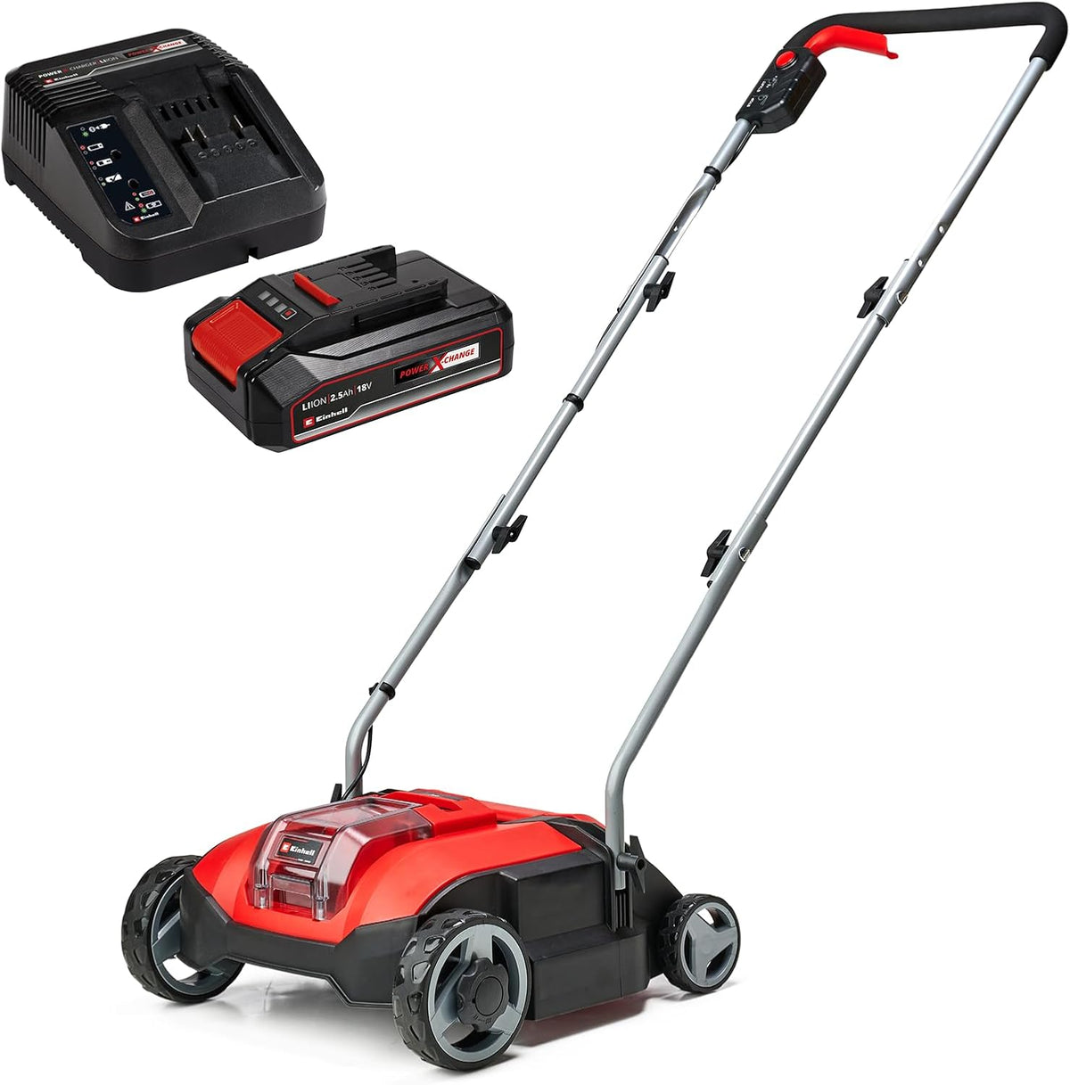 Einhell Scarificateur sans fil GC-SC 18/28 Li-Solo PXC (Li-Ion, 18 V, moteur électrique sans charbon, rouleau 28 cm