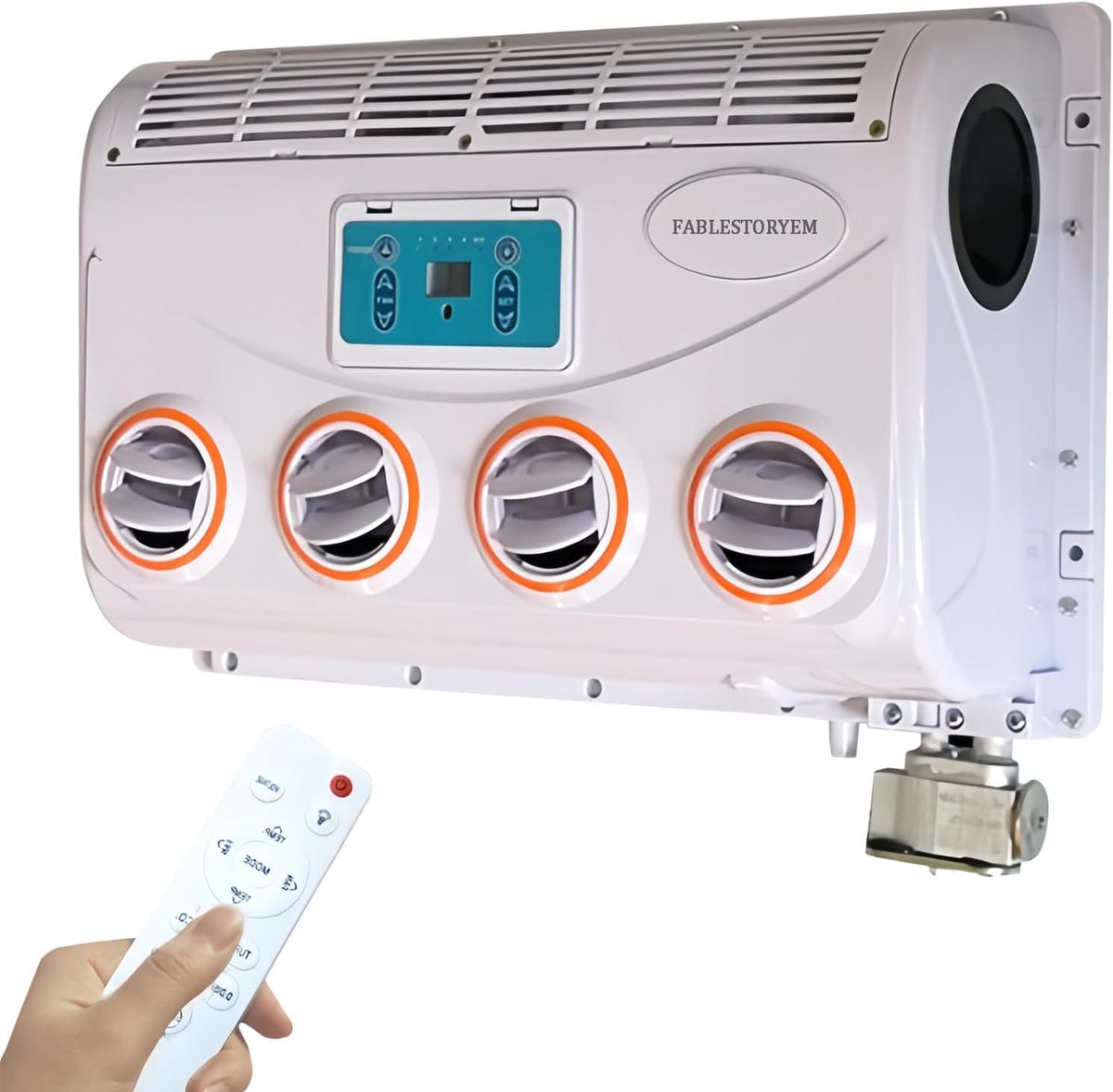 Ensemble d'évaporateur de climatiseur pour camping-car, ventilateur de toit CC pour voiture, caravane, camion