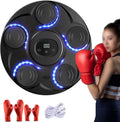 Cible De Boxe Musicale Intelligente Bluetooth, Cible De Boxe électronique, Cible Murale De Boxe, Avec Gants Et Lumière Rvb