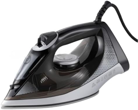 ZWOIVHE Korons Fer à Repasser Vapeur, 2400W, récipient de 350 ml, Anti-Gouttes (Noir)