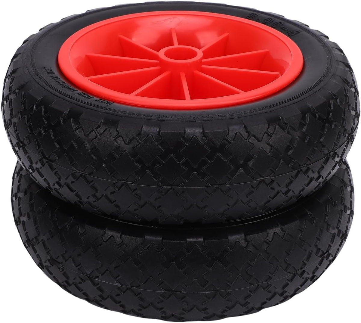 Roues de Chariot de Kayak de 10 Pouces, Anti-crevaison, en Caoutchouc Solide, Remplacement Solide pour Chariot de canoë, 2 Unités