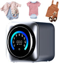 Mini Machine à Laver Mural Autonome, Fonction Lavage et Séchage 2-en-1, pour sous-vêtements et Articles Délicats au Quotidien Desktop