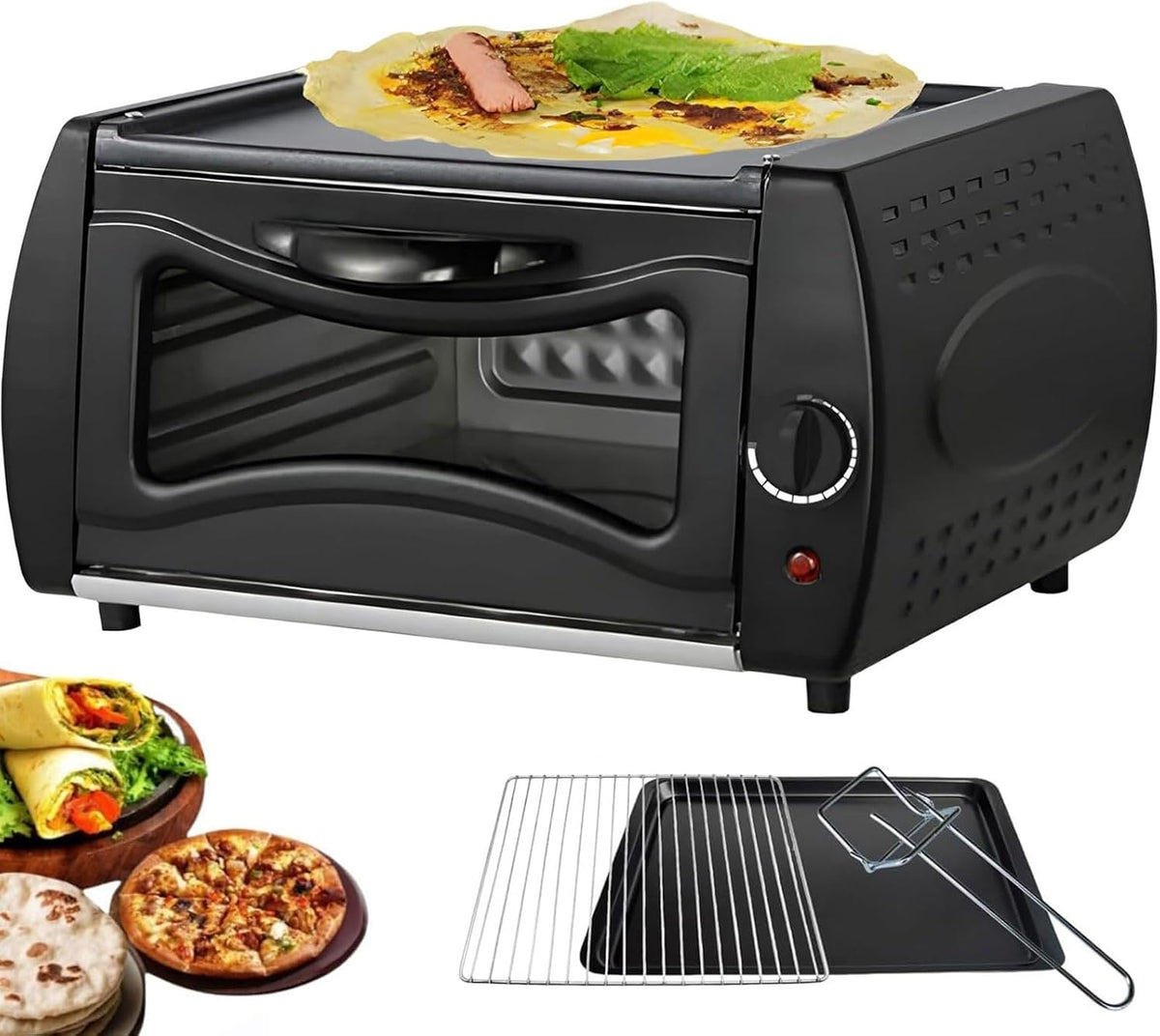 Four à pizza électrique Four Tandoor, Cuisinière électrique avec four Four à pizza 15L, Contrôle de température 50-400