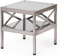 KAISER COMPANY - Base portable en acier inoxydable pour fumoir et fumoir - Accessoires pour les modèles 80 et 125
