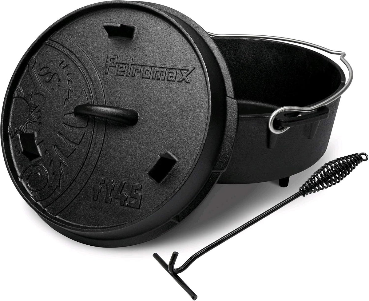 Petromax Marmite ft4.5 (Dutch Oven) avec lève-couvercle