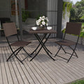 Garden Vida Ensemble bistrot de Jardin, Marron, H 72,5 x W 60 x D 60 cm Approx