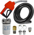 Kit d'Accessoires pour Pompe Carburant Diesel Pompe à Huile - avec Pistolet Automatique, Tuyau en Caoutchouc, Filtre Diesel