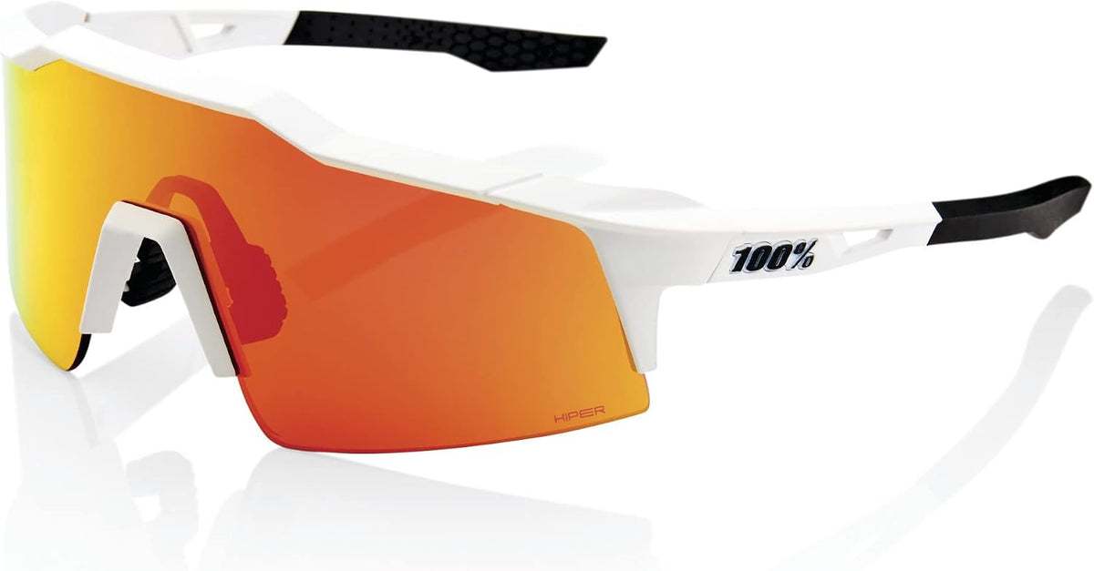 100% Lunettes de soleil Speedcraft SL - Verres blancs et rouges - 168 mm, 77 mm, 75 mm