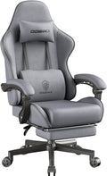 Dowinx Chaise Gaming Sac Coussin à Ressort, Chaise de Bureau Respirante en Tissu de Haute Qualité, Chaise PC Ergonomique avec Appui-tête